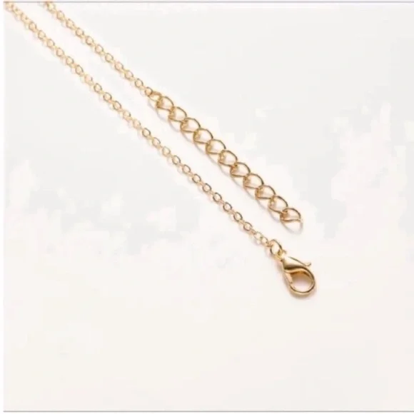 NWOT Gold Initial Pendant Necklace - Picture 3 of 5
